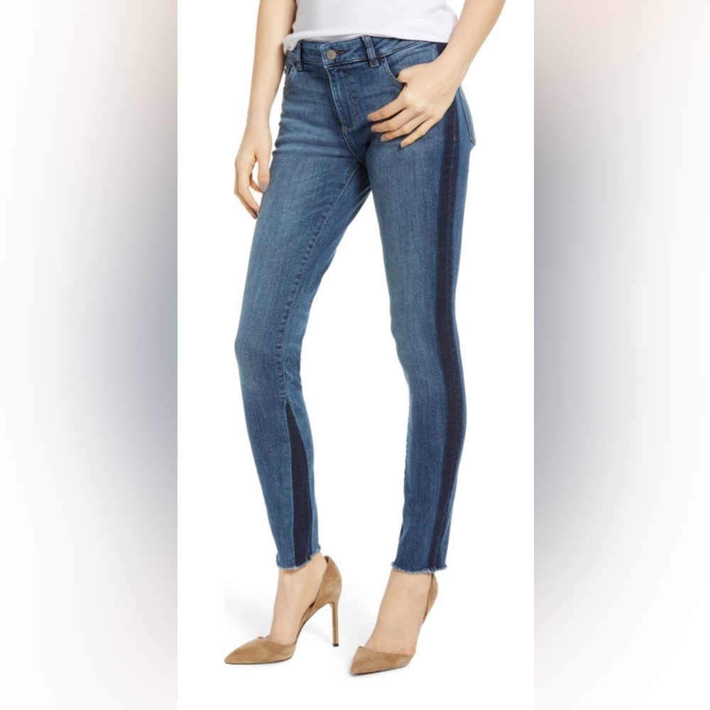 NWT- DL 1961 Mid-Rise Raw Hem Jeans